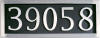 Address Plaque - 5 Satin Aluminum Numbers   address plaque, address marker, home signs, number signs