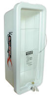 Plastic Fire Extinguisher Cabinet - White - Model SF-PC-105 plastic fire extinguisher cabinet, plastic fire cabinet, fiber glass fire extinguisher cabinet