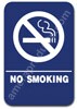 Restroom Sign No Smoking Blue 1507 No Smoking sign , No Smoking restroom sign, ADA No Smoking sign