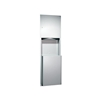 ASI 0469 Traditional™ Stainless Steel Recessed Paper Towel Dispenser with Waste Receptacle - Satin Finish