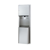 Bradley 236 Center Pull Paper Towel Dispenser with 12 Gallon Waste Receptacle - Satin Stainless