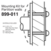 Bradley Concealed Mounting Kits for Partition Walls - 899-011