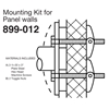 Bradley Concealed Mounting Kits for Panel Walls - 899-012