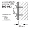 Bradley Concealed Mounting Kits for Masonry Walls - 899-013
