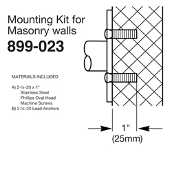 Mounting Kit for Masonry Walls