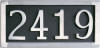 Address Plaque - 4 Satin Aluminum Numbers address plaque, address marker, home signs, number signs