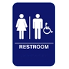 California Approved Unisex Handicap ADA Restroom Sign