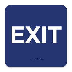 Exit with Braille