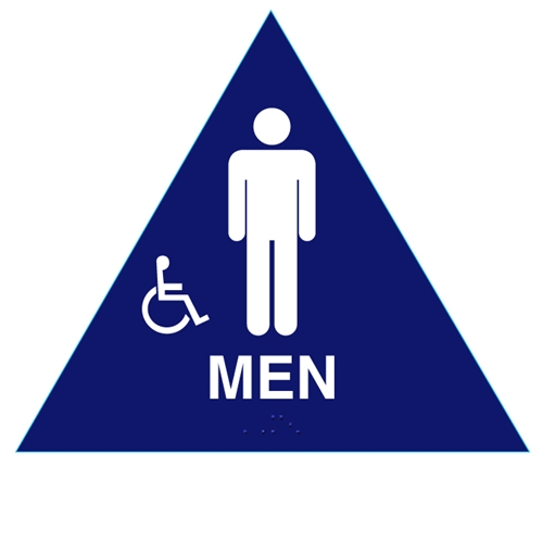 Men's Handicap Restroom Sign