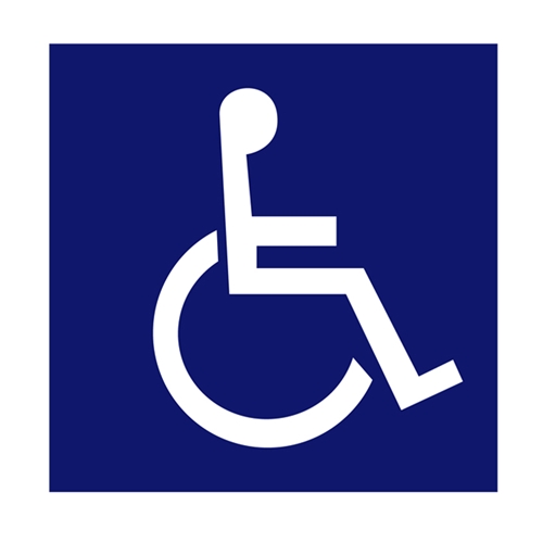 Plastic Handicap sign