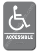 Handicap Sign Grey 4410 Handicap sign , ADA Handicap  sign