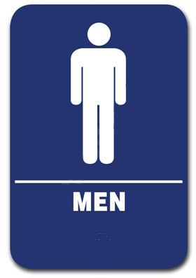 Men's Restroom 6 x 9
