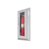 JL Decorline Series 5017G20 Semi-Recess Mounted 5lb. Fire Extinguisher Cabinet with Safety Lock