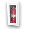 JL Ambassador 1017G10 Semi-Recessed 10 lbs. Fire Extinguisher Cabinet with Lock