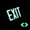 Photoluminescent Exit Sign Dark