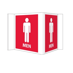 Visi-Signs™ 3D Mens Restroom Sign VS4R