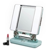OttLite Natural Makeup Mirror - Turquoise and Brown