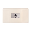 Foundations® Ultra 200-EH-08 Classic Cream & Stainless Baby Changing Station Horizontal