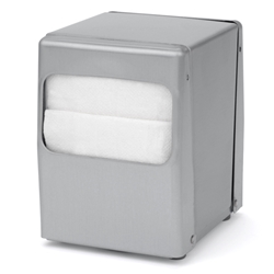 Palmer ND0045-13 Table Top Low-Fold Napkin Dispenser Stainless Steel 