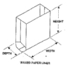 Waxed Waste Receptacle Liner - Bradley Model P11-022 
