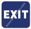 Exit Sign Blue 1511 Exit sign, ADA Exit sign