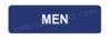 Men Sign Blue 1517 