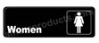 Restroom Sign Womens Black 5505 