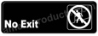 No Exit Sign Black 5511 