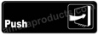 Push Sign Black 5512 