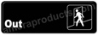 Out Sign Black 5514 