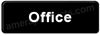 Office Sign Black 5524 