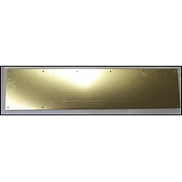 Polished Brass Tone Aluminum  Kick Plate 