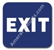 Exit Sign Blue 1511 Exit sign, ADA Exit sign