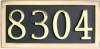 Address Plaque - 4 Brass Numbers  address plaque, address marker, home signs, number signs
