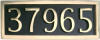 Address Plaque - 5 Brass Numbers   address plaque, address marker, home signs, number signs