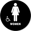 California Title 24 Restroom Sign Women Handicap Black 5324 California Title 24 restroom sign Women handicap, Women restroom sign, California Title 24 ADA Women handicap restroom sign