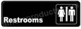 Restroom Sign Black 5506 