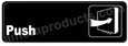 Push Sign Black 5512 