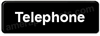 Telephone Sign Black 5525 