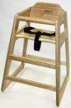 Lipper Wooden Style High Chair (natural finish) - 516 