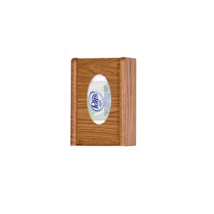 Wooden Mallet Glove Box Wall Rack GBW11-1a (Shown with tissues)