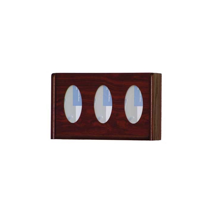 Wooden Mallet 3 Glove Box Wall Rack GBW11-3