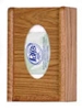 Wooden Mallet Glove Box Wall Rack GBW11-1a (Shown with tissues)