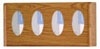 Wooden Mallet 4 Glove Box Wall Rack GBW11-4