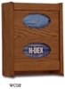 Wooden Mallet Tissue/Glove Box Holder (natural finish) WCG2