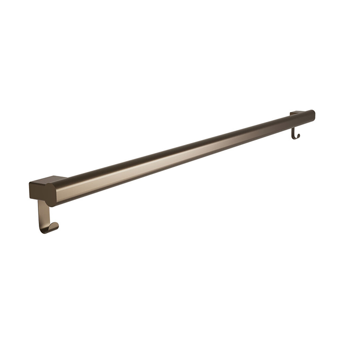 Bradley Elvari 8B1 Brushed Bronze Grab Bar With Hooks Various