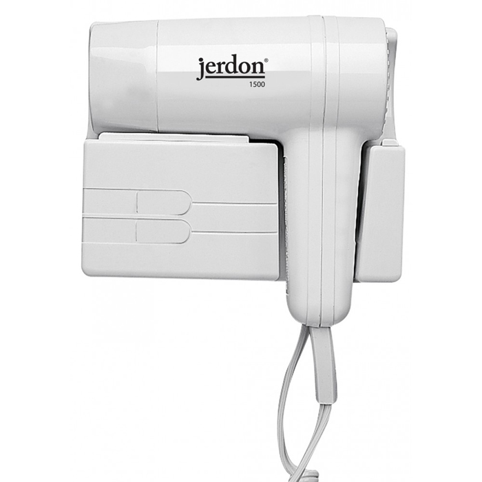 Jerdon Style JWM5CF ProVersa™ Wall-Mount Hair Dryer - White #JS-JWM5CF