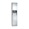 ASI 0467-2 Paper Towel Dispenser & Waste Receptacle – Semi-Recessed