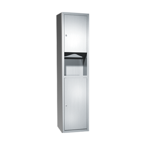 ASI 0467-9 Paper Towel Dispenser & Waste Receptacle - Surface Mounted
