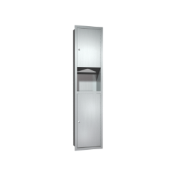 ASI 0467 Paper Towel Dispenser & Waste Receptacle –  Recessed